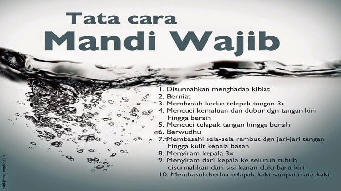 Niat Mandi Wajib Arab Dan Artinya Sahabat Yatim