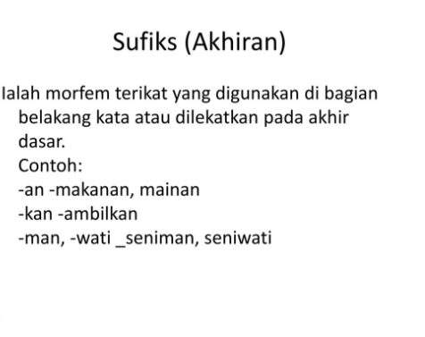 conntoh sufiks